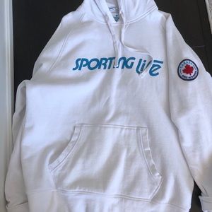 White Sporting Life Hoddie